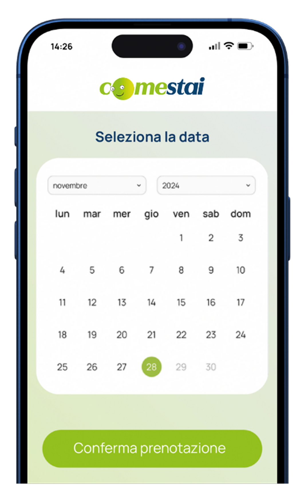 App comestai: prenotazione esami
